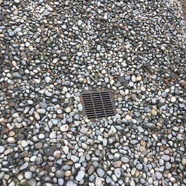 French drain installation at residence.